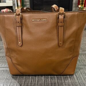 Michael Kors Tan Leather Shoulder Bag